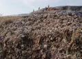 Zona pasif Tempat Pemrosesan Akhir (TPA) sampah Kota Pekalongan mulai ditutup dengan geomembran. (Dok. Humas Pemkot Pekalongan/Lingkarjateng.id)