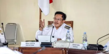 Wali Kota Salatiga, Robby Hernawan, saat mengukuti rapat pengendalian Operasional Kegiatan (POK) Tingkat Kota Salatiga di Kantor Setda, Rabu, 28 Oktober 2026. (Dok Prokompim Setda Salatiga/Lingkarjateng.id)
