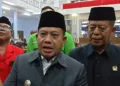 Plt Bupati Pekalongan, Sukirman, memberikan keterangan terkait program Sekolah Rakyat di Kabupaten Pekalongan, Selasa, 6 Oktober 2026. (Fahri Alakbar/Lingkarjateng.id)