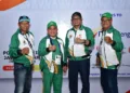 Plt Bupati Pekalongan, Sukirman, menghadiri pembukaan Porprov Jawa Tengah XVII Tahun 2026 di GOR Jatidiri, Kota Semarang, Minggu, 25 Oktober 2026. (Humas Pemkab Pekalongan/Lingkarjateng.id)