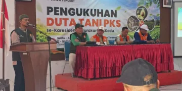 Pengukuhan Duta Tani PKS se-Karesidenan Kedu dan Surakarta di Aula Bungalow Tersenyum, Desa Samiran, Kecamatan Selo, Kabupaten Boyolali, Sabtu, 17 Oktober 2026. (Dok. For Lingkarjateng.id)