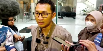 Juru Bicara KPK, Budi Prasetyo, beri keterangan kepada awak media pada Selasa (20/10) malam. Foto:tangkapan layar