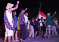 Penampilan drama teatrikal peringatan pertempuran 3 Oktober 2945 di Monumen Juang Kota Pekalongan, Sabtu, 3 Oktober 2026. (Fahri Akbar/Lingkarjateng.id)