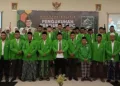 Zayinul Fata kembali dilantik sebagai Ketua Dewan Pengurus Cabang (DPC) Partai Kebangkitan Bangsa (PKB) Kabupaten Demak. (M Burhanuddin Aslam/Lingkarjateng.id)