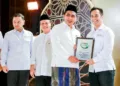 Wakil Gubernur Jawa Tengah, Taj Yasin Maimoen dalam kegiatan Sharia Economic Leaders Forum (SELF) Jateng 2026 di Padma Hotel Semarang, Jumat, 2 Oktober 2026. (Dok. Pemprov Jateng/Lingkarjateng.id)