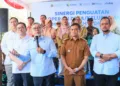 Gubernur Jawa Tengah Ahmad Luthfi mendampingi kunjungan kerja Menko Bidang Pangan Zulkifli Hasan memantau operasionalisasi Koperasi Desa/Kelurahan Merah Putih (KDKMP) di Sukoharjo, Selasa, 13 Oktober 2026. (Dok. Pemprov Jateng/Lingkarjateng.id)
